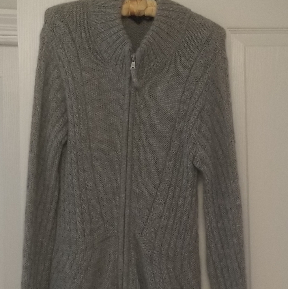 Stylish Gray Alpaca Sweater